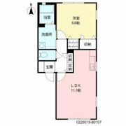 シャーメゾン札元 B棟の間取り画像