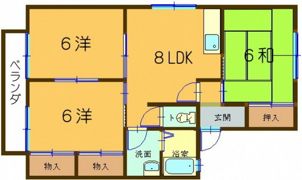 アバンティB棟の間取り画像