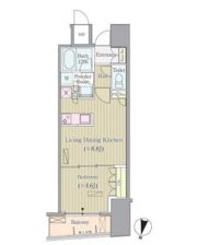 リンデンコート市ヶ谷の間取り画像