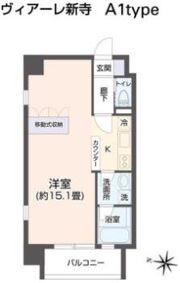 ヴィアーレ新寺の間取り画像