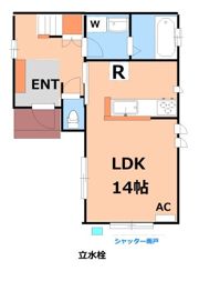 南田中2丁目戸建賃貸住宅の間取り画像