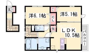 神戸中島通萬利レジデンスの間取り画像