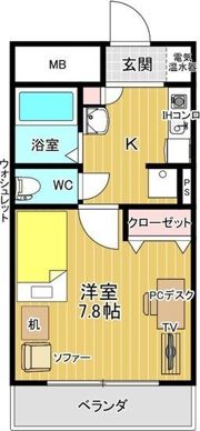 ノーブルハウス吉田の間取り画像