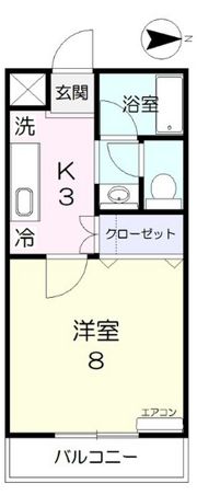 コーポ半田5の間取り画像