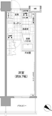 パークハビオ渋谷神山町の間取り画像