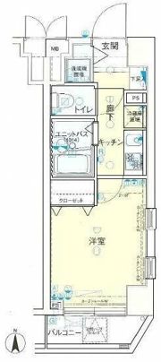 メインステージ恵比寿東の間取り画像