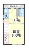 カーサ原田通の間取り画像