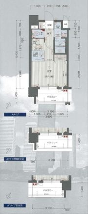 プレサンス大阪城公園ファーストシートの間取り画像