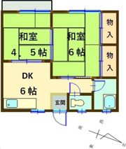 コーポアイランドの間取り画像