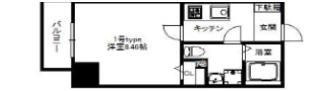 R SQUARE 東天満の間取り画像