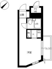 スカイコート横浜日ノ出町の間取り画像