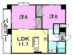 メゾンドール錦町の間取り画像
