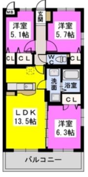Felice Nagakuniの間取り画像