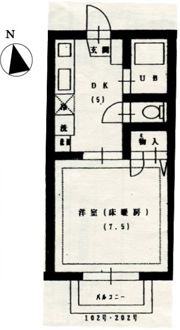 コーポ・ルナⅡの間取り画像