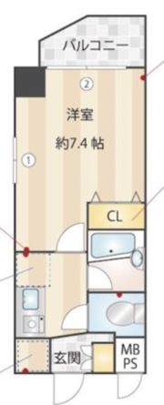 メインステージ秋葉原駅前の間取り画像