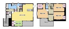 藤阪東町1丁目貸家の間取り画像