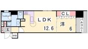 リーガル神戸三宮フラワーロードの間取り画像