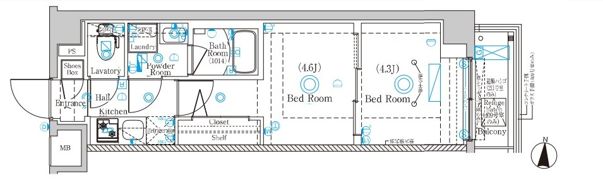 ラフィスタ蒲田南Ⅱの間取り画像