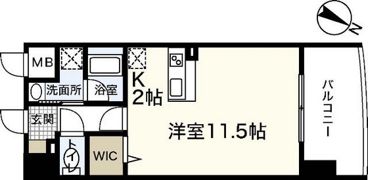 サムティレジデンス平和大通りの間取り画像
