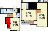 ADC飯塚駅西Bearsの間取り画像