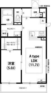 リブリ・クレールⅢの間取り画像