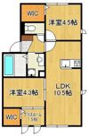 ロイヤルコート紬 A棟の間取り画像