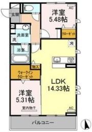 アンソレイエ トモの間取り画像