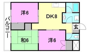 松山西ハイツの間取り画像