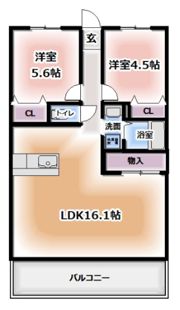 グレースコート香里園の間取り画像