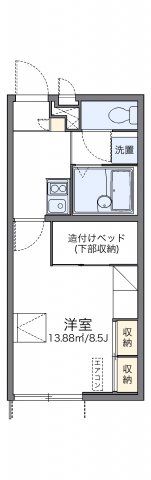 レオパレス飯塚2の間取り画像