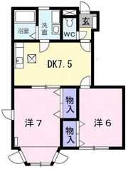 シャンブレーヌ Aの間取り画像