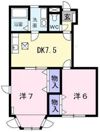 シャンブレーヌ Aの間取り画像