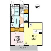 リバービュー唐橋の間取り画像