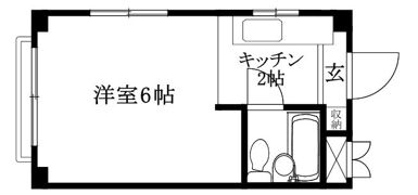 オレンジコーポの間取り画像