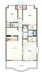 ライオンズマンション倉敷日ノ出町.Ⅰの間取り画像