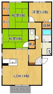 ソルジェンテ南方 A棟の間取り画像