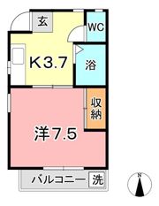 サンライフ中庄Ⅱの間取り画像