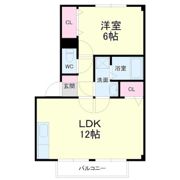 パレス北町の間取り画像