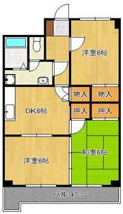 オアシス霧ヶ丘IIの間取り画像