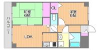 ライオンズマンション岡山南の間取り画像