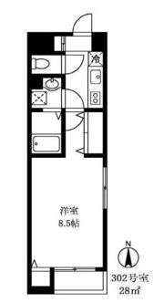 ミラコスタ高円寺の間取り画像
