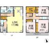 国立市谷保戸建 Aの間取り画像