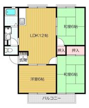 ワイドヒル山之上の間取り画像