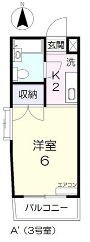 コーポ半田3の間取り画像