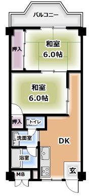 丸信リバーサイドコーポ1棟の間取り画像