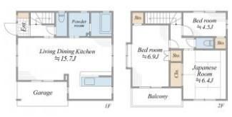 織茂邸の間取り画像