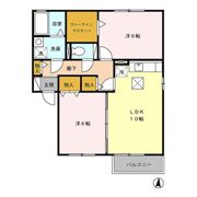 ブルーイースト Bの間取り画像