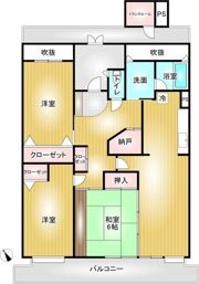 T-one MIYAHARA East Aの間取り画像