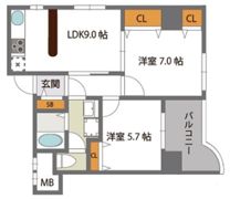GRAZIOニホンイチの間取り画像