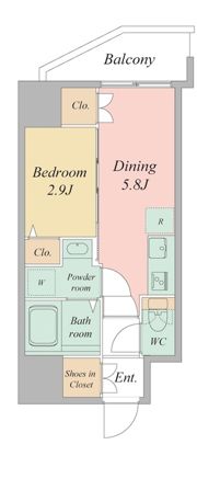 セレニテ日本橋エクラの間取り画像
